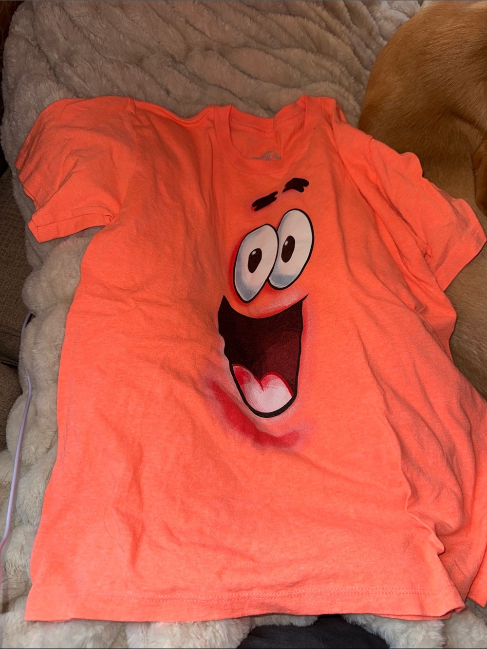 Kids Bright Pink Graphic Tee of Patrick Star